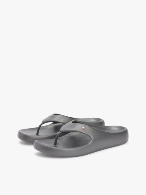 Grey Iridescent Moulded Flip-Flops  Women