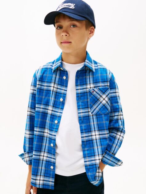 Multi Tommy Graphic Check Shirt  Boys