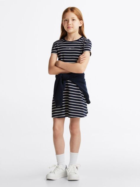 Multi Mini Stripe Dress  Girls