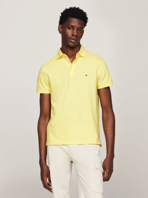 Yellow 1985 Organic Cotton Slim Fit Polo  Men