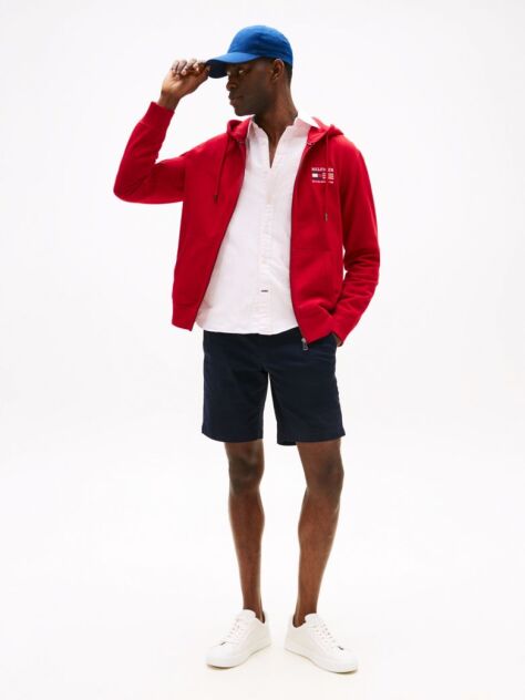 Blue Essential Brooklyn Twill Bermuda Shorts With Belt  Men