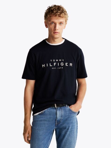Blue Logo Crew Neck T-Shirt  Men