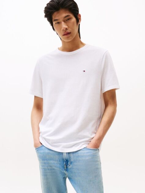 White Flag Embroidery T-Shirt  Men