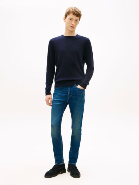 Blue Bleecker Whiskered Slim Jeans  Men