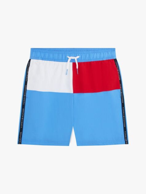 Μπλε Μαγιό Μεσαίου Μήκους Με Σημαιάκι Hilfiger  Αγόρια