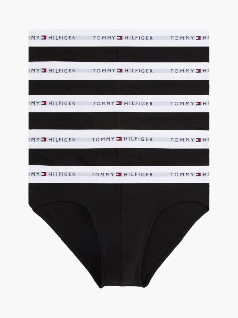 Black 5-Pack Signature Logo Waistband Briefs  Men