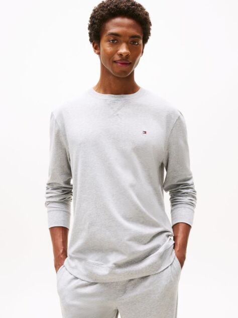 Grey Flag Embroidery Lounge Sweatshirt  Men