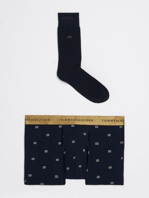 Multi Print Trunks And Socks Gift Set  Men