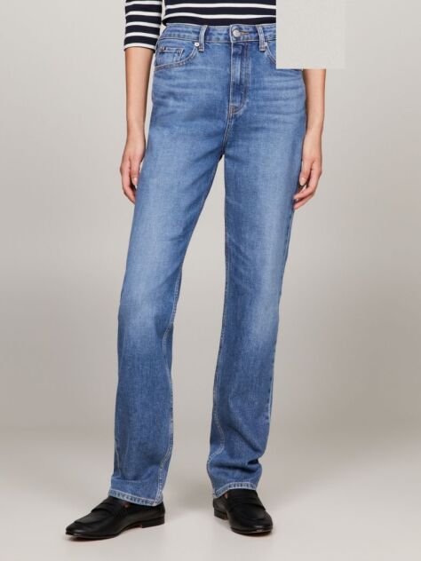 Denim Classics Melany Mid Rise Fitted Straight Jeans  Women