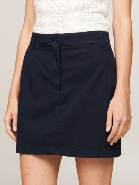 Blue Flag Garment Dyed Chino Mini Skirt  Women