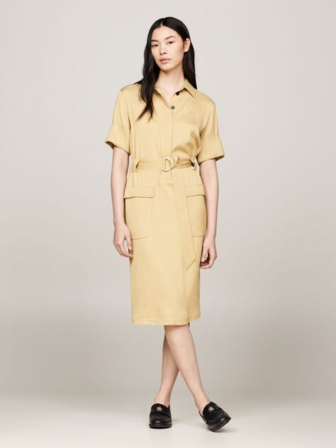 Μπεζ TH Monogram Midi Φόρεμα  Γυναίκες