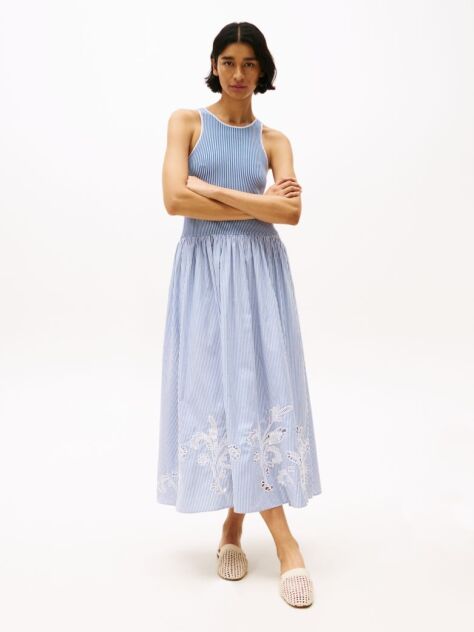Multi Broderie Anglaise Maxi Dress  Women