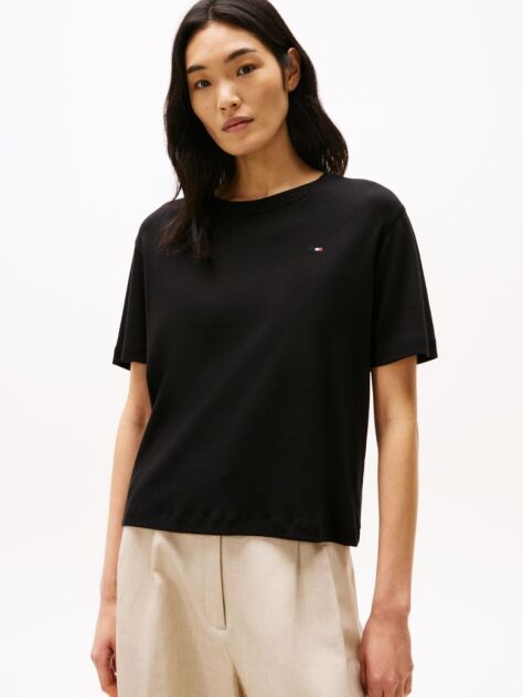 Black Logo Relaxed T-Shirt  Women