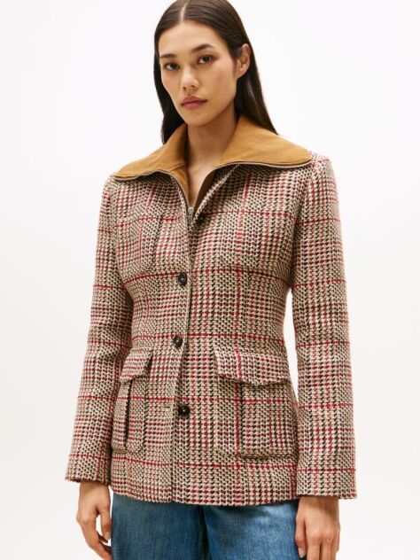 Multi Blazer Σε Κανονική Γραμμή Από Tweed Με Μονή Σειρά Κουμπιών  Γυναίκες