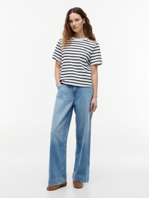 Multi Boxy T-Shirt Με Πλέξη Interlock  Γυναίκες