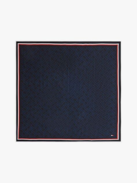 Blue Hilfiger Flag Square Scarf  Men