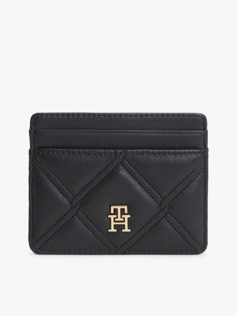 Black Quilted Card Holder  Women
