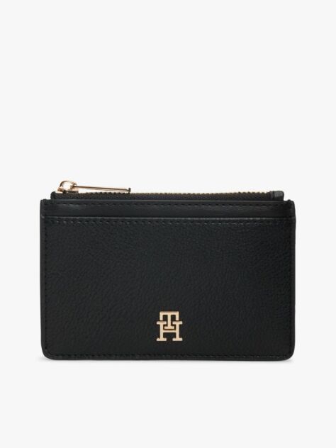 Black Hilfiger Icon Zipped Card Holder  Women