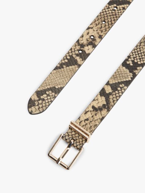 Multi Leather Snake Print Belt  Women