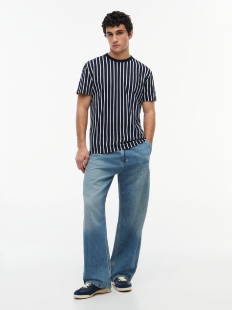 Multi Vertical Stripe T-Shirt  Men