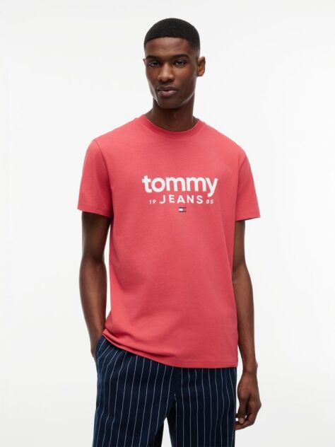 Red Logo Graphic Slim T-Shirt  Men