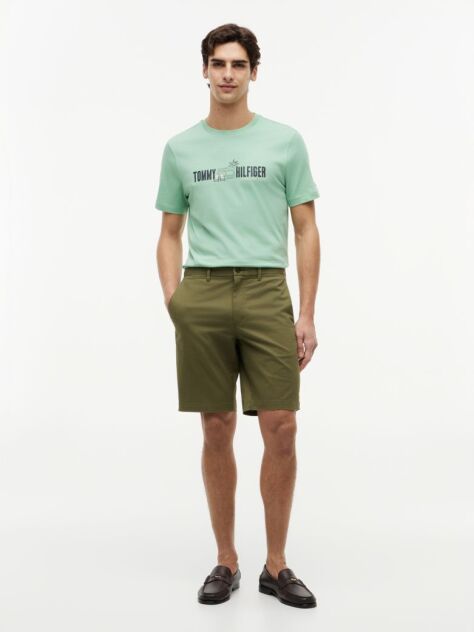 Green Logo Graphic Jersey T-Shirt  Men