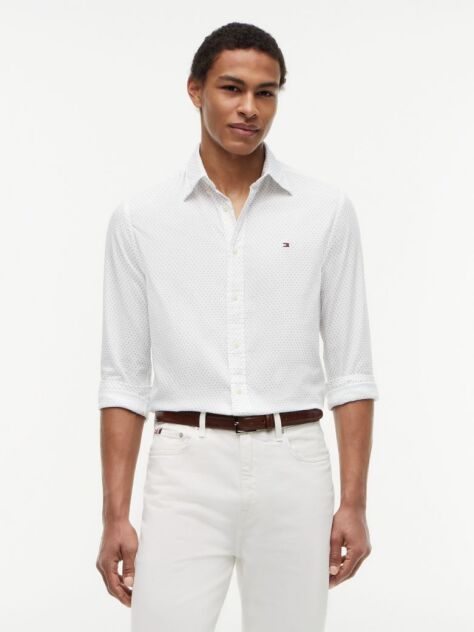 Multi Regular Fit Print Flex Poplin Shirt  Men