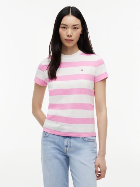 Multi Βαμβακερό T-Shirt Με Σημαία  Γυναίκες