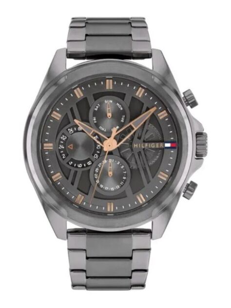 Grey Grey Stainless Steel Watch  Men