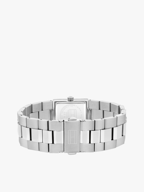 Silver Stainless Steel Square Dial Bracelet Watch  Women