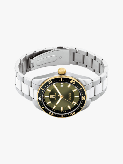 Green TH Monogram Green Bezel Watch  Men