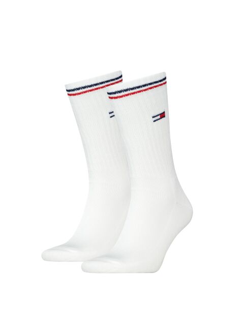 White 2-Pack Signature Cuff Ribbed Socks  Unisex