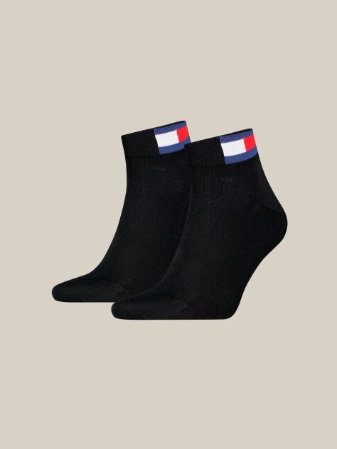 Black Unisex Quarter socks 2 pack  Unisex