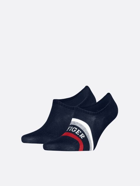 Blue Tommy Hilfiger Men's Invisible Footie Socks 2 Pack  Men
