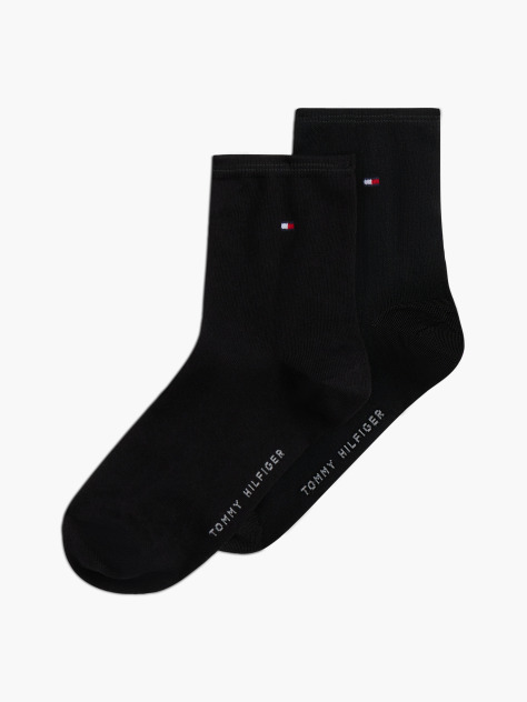 Black 2-Pack Shiny Short Socks  Women