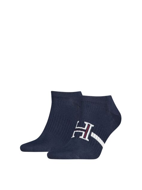 Blue Tommy Hilfiger Men's Sneaker Socks 2 Pack  Men