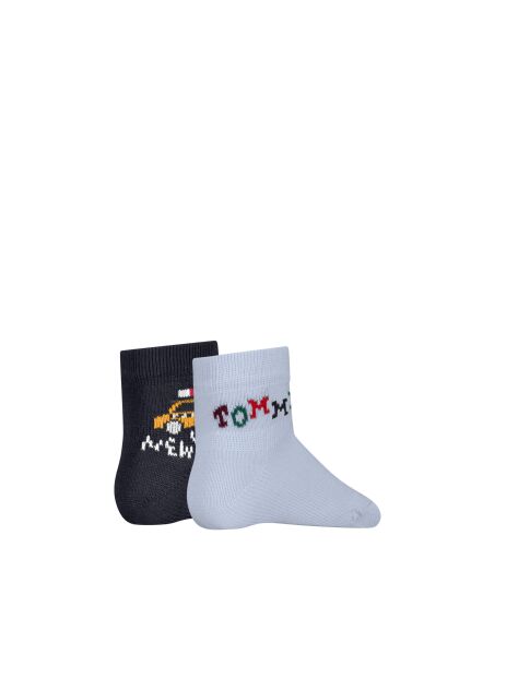 Blue Tommy Hilfiger Babies' Classic Socks 2 Pack  Newborn