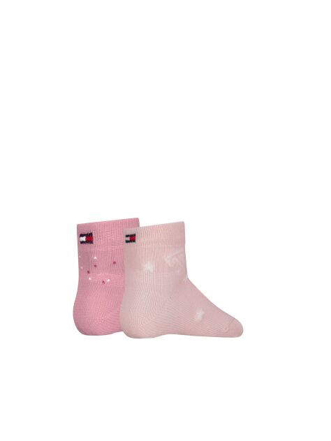 Pink Tommy Hilfiger Babies' Classic Socks 2 Pack  Newborn