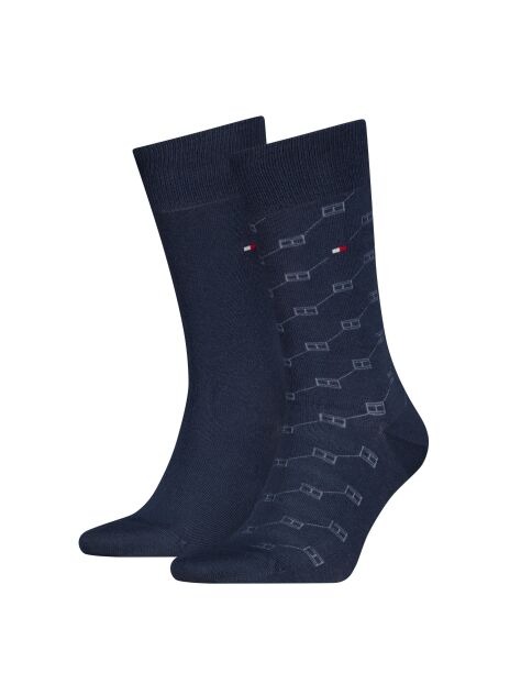 Blue Tommy Hilfiger Men's Classic Socks 2 Pack  Men