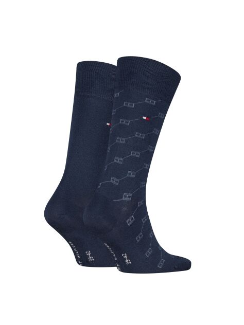 Blue Tommy Hilfiger Men's Classic Socks 2 Pack  Men