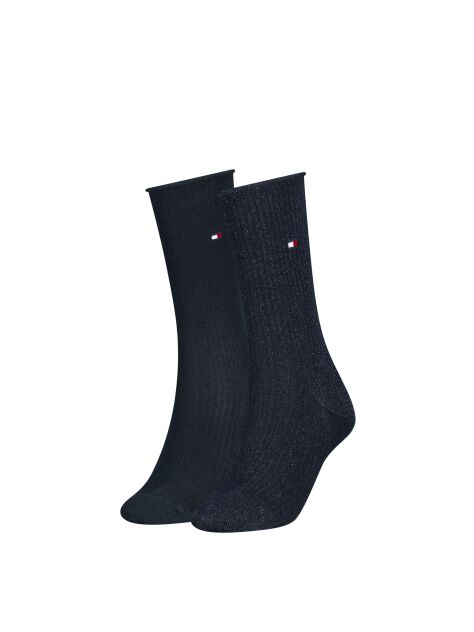 Blue Tommy Hilfiger Women's Classic Socks 2 Pack  Women