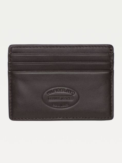Brown Leather Card Holder  Men