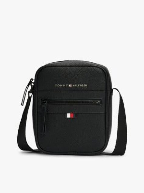 Black Essential Mini Reporter Bag  Men