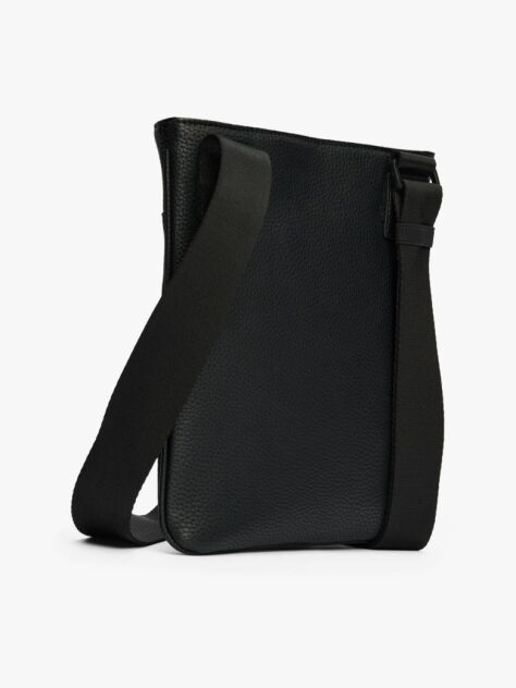 Black Essential Crossover Bag  Men