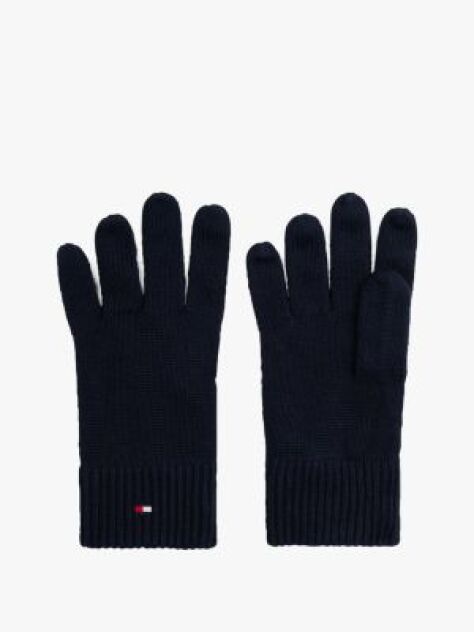 Blue Hilfiger Flag Embroidery Gloves with Cashmere  Men