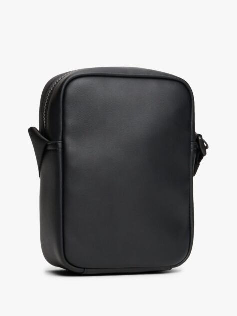 Black Hilfiger Flag Ribbed Crossbody Reporter Bag  Men