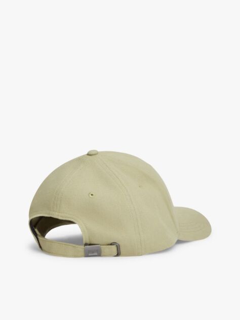 Green Logo Patch Canvas Baseball Cap  Men