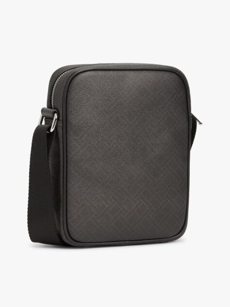 Black Hilfiger Flag Crossbody Reporter Bag  Men