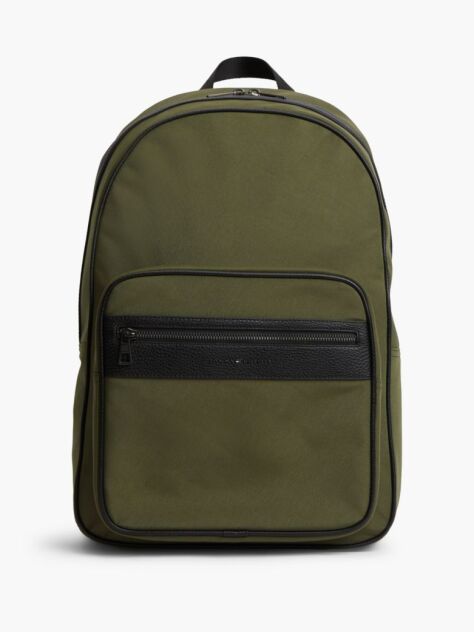 Green Logo Double Zip Dome Backpack  Men
