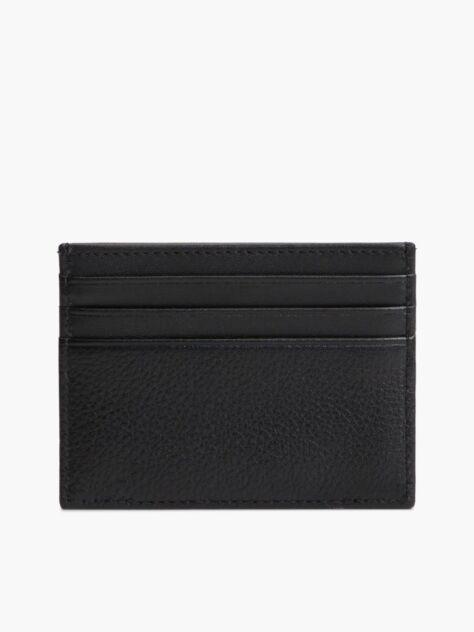Black Corporate Leather Credit Card Holder  Men